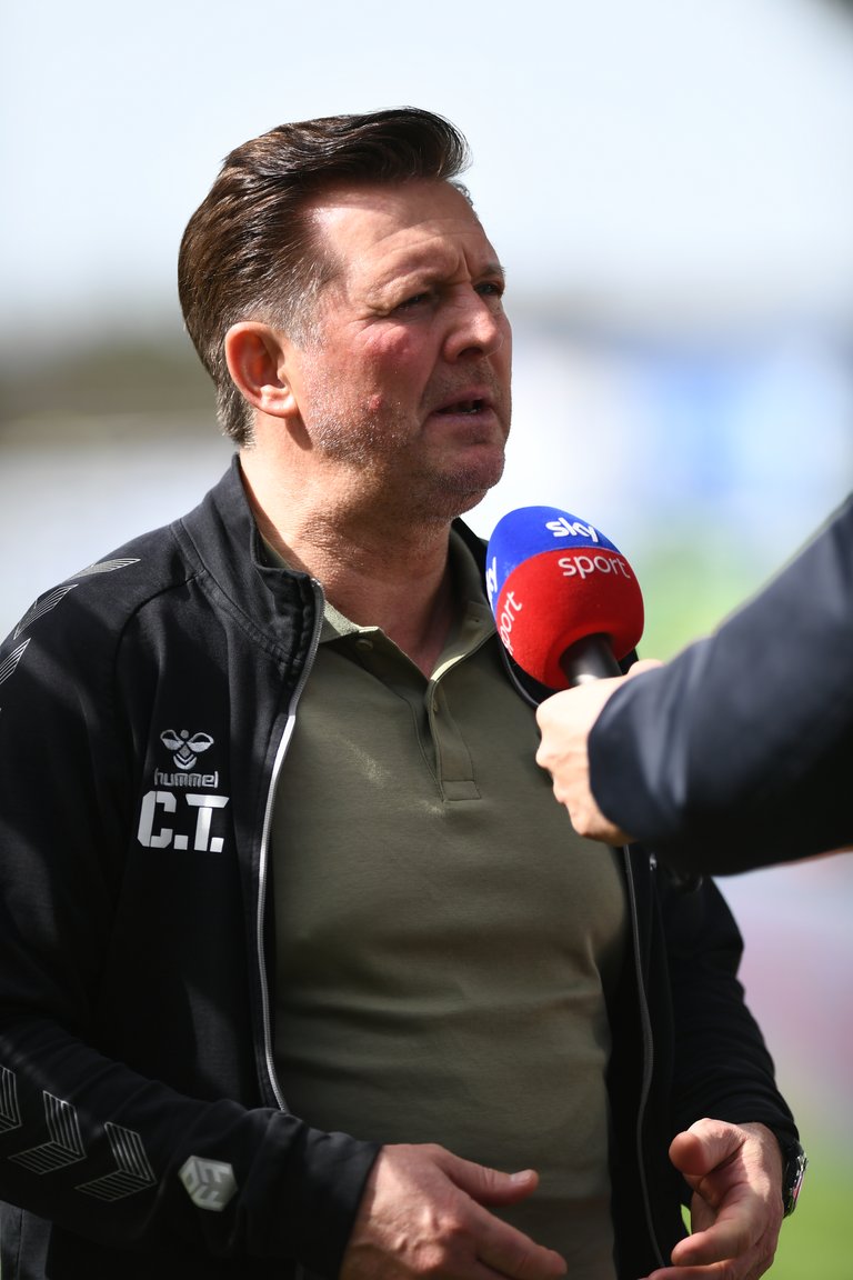 FCM-Cheftrainer Christian Titz war mit dem Spiel seiner Mannschaft nicht unzufrieden.