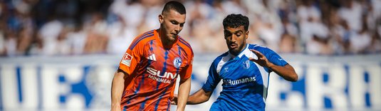 Rayan Ghrieb (rechts) im Hinspiel gegen Schalke
