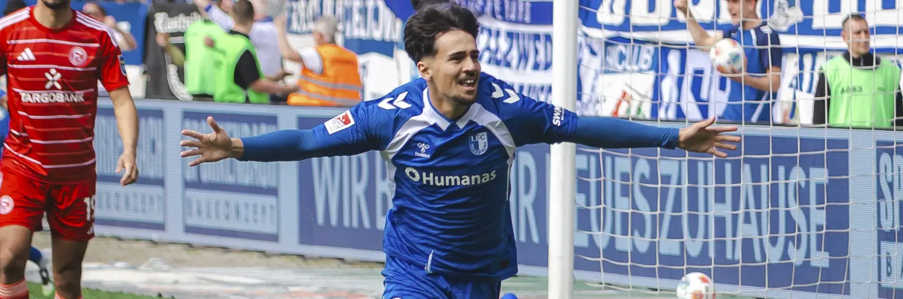 Laurin Ulrich beim Jubel zum 1:0