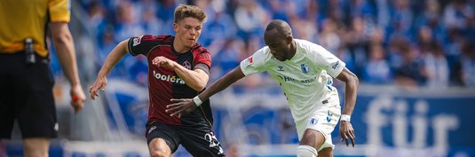 Silas Gnaka (rechts) im Spiel in Nürnberg