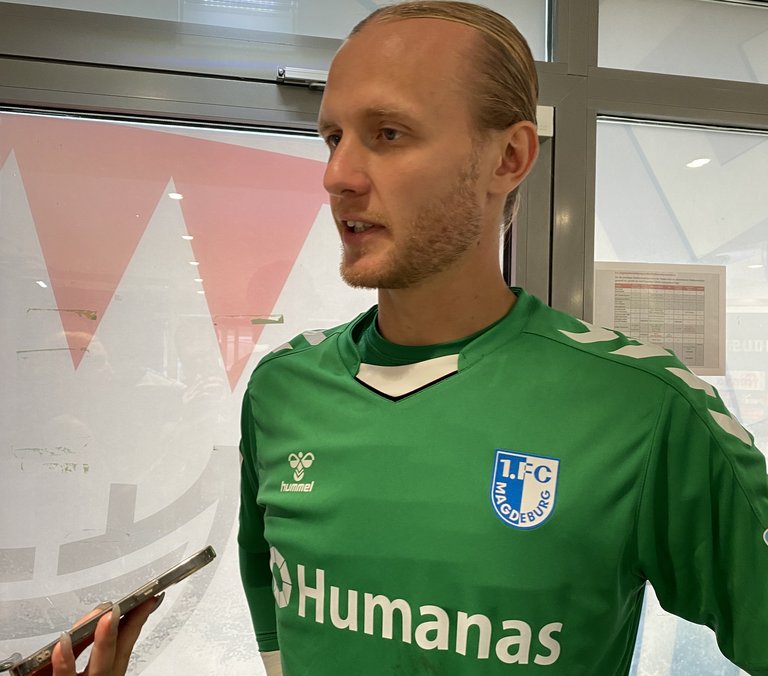 Dominik Reimann feierte mit dem FCM einen Sieg bei seinem Ex-Verein.