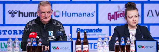 Petrik Sander (links) und Pressesprecherin Kristina Richter