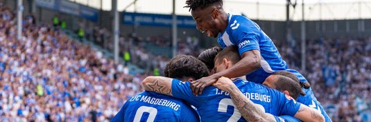 Jubel nach dem 1:0 von Laurin Ulrich