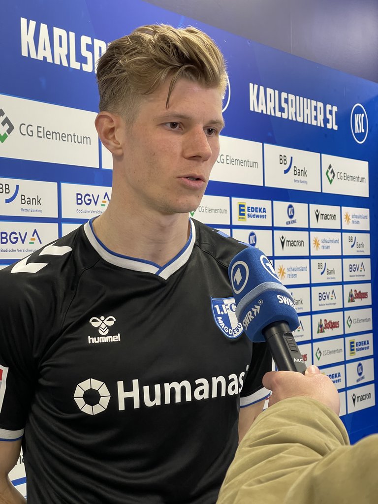 Luca Schuler fand nach der Niederlage in Karlsruhe deutliche Worte.