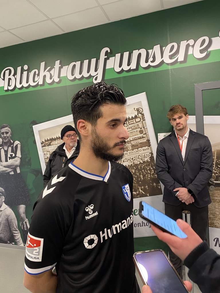 Mo El Hankouri feierte in Fürth nacheiner Verletzung sein Comeback und traf sofort.