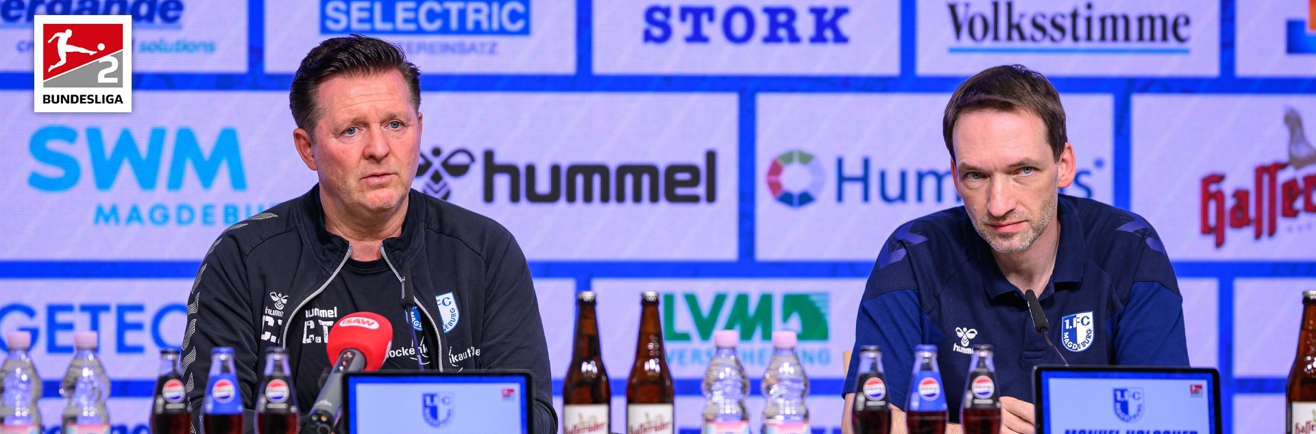 Die Pressekonferenz vor dem Auswärtsspiel in Paderborn.