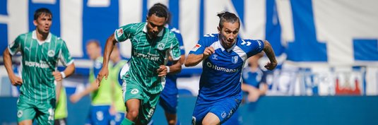 Baris Atik (rechts) im Heimspiel gegen Fürth