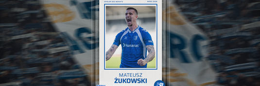 Mateusz Żukowski ist Spieler des Monats März 2026