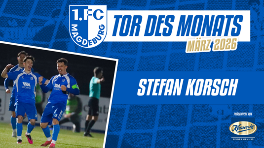 Stefan Korsch hat das FCM-Tor des Monats März erzielt.