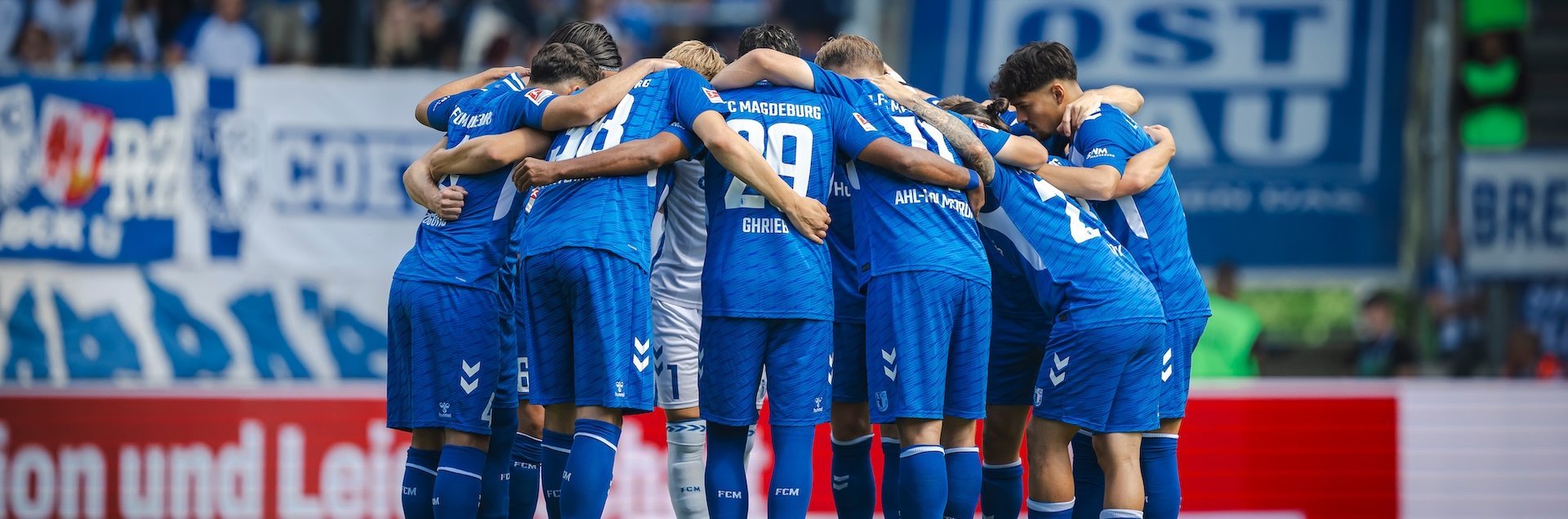 Teamkreis vor dem Spiel