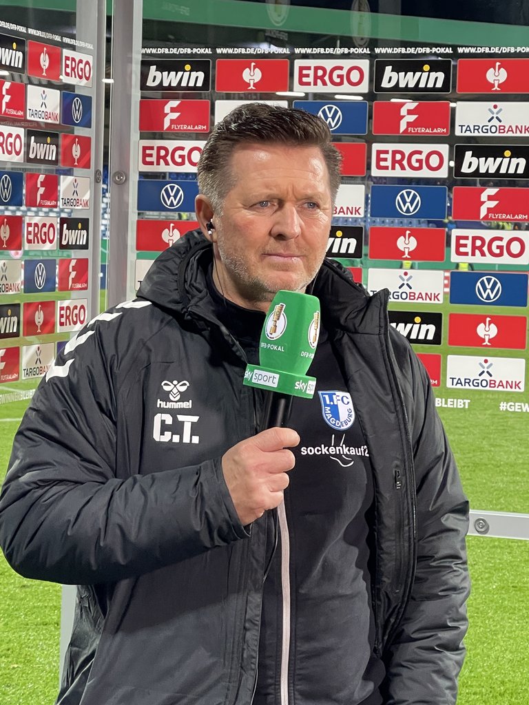 FCM-Cheftrainer Christian Titz lobte die Leistung seiner Mannschaft.