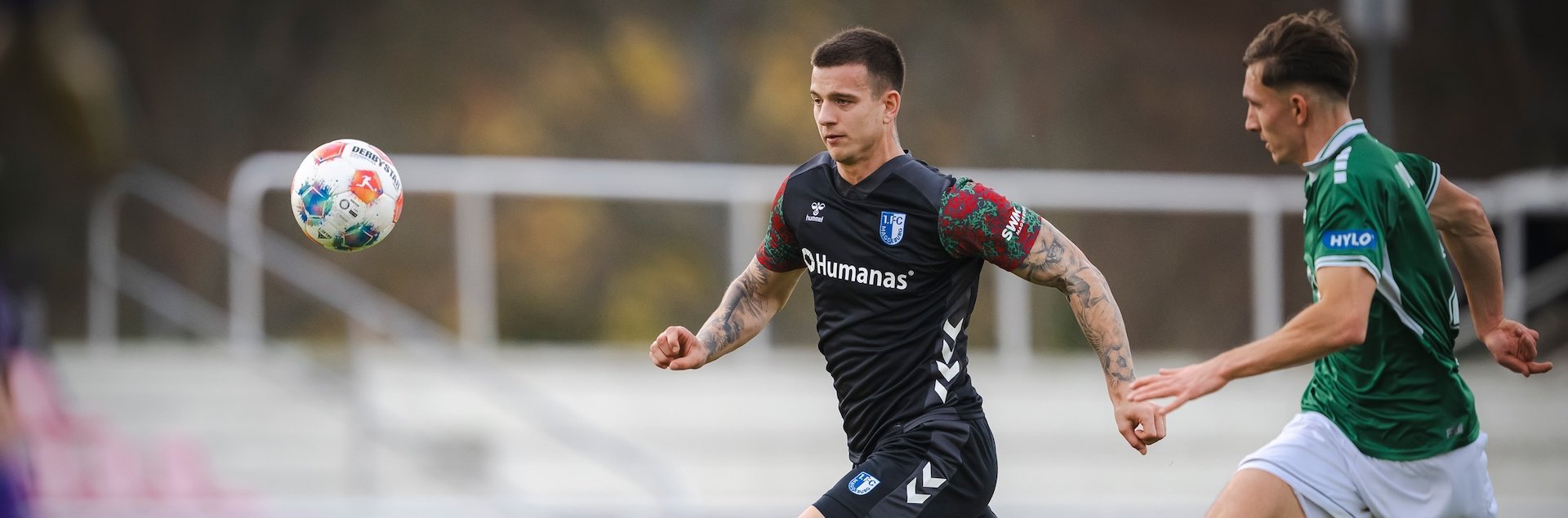 Mateusz Zukowski im Spiel in Gotha