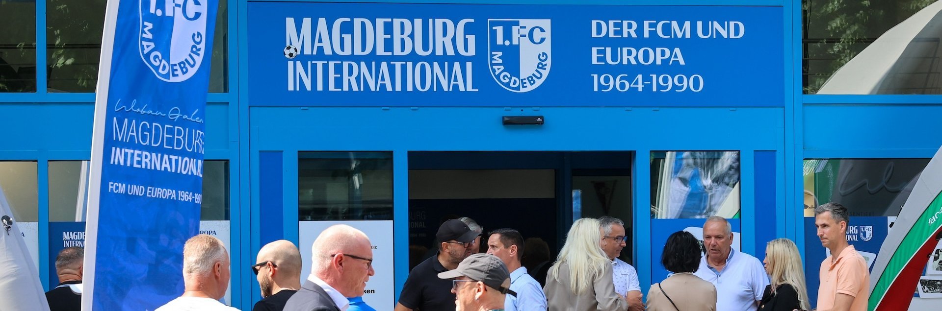 Eingang der FCM-Ausstellung in der Wobau-Galerie