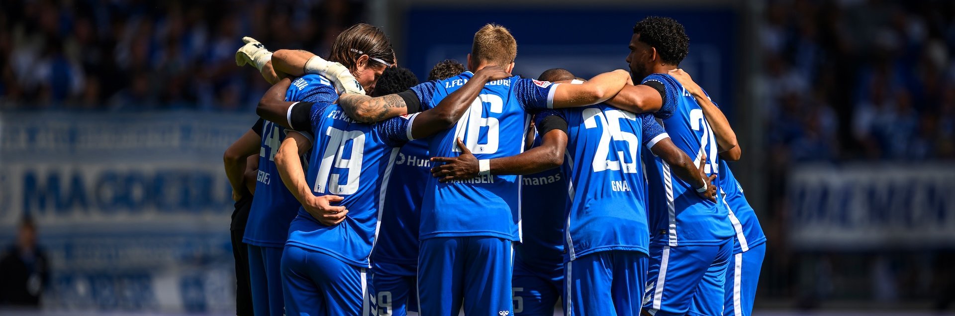 Teamkreis vor dem Spiel