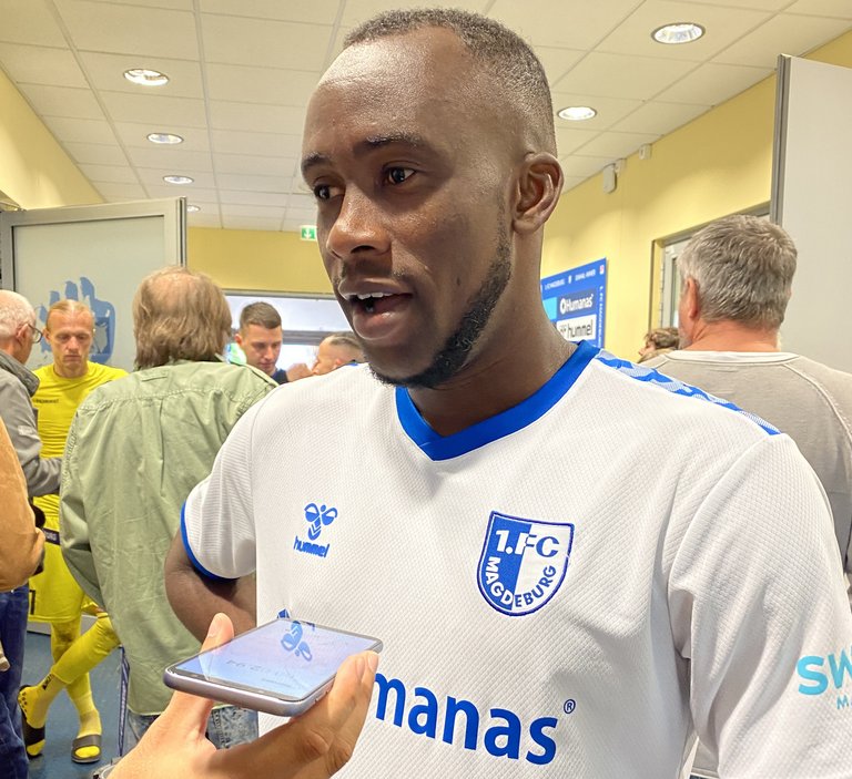 Silas Gnaka erzielte sein erstes Pflichtspieltor für den FCM.