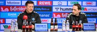 Christian Titz(links) und Manuel Holscher auf der PK