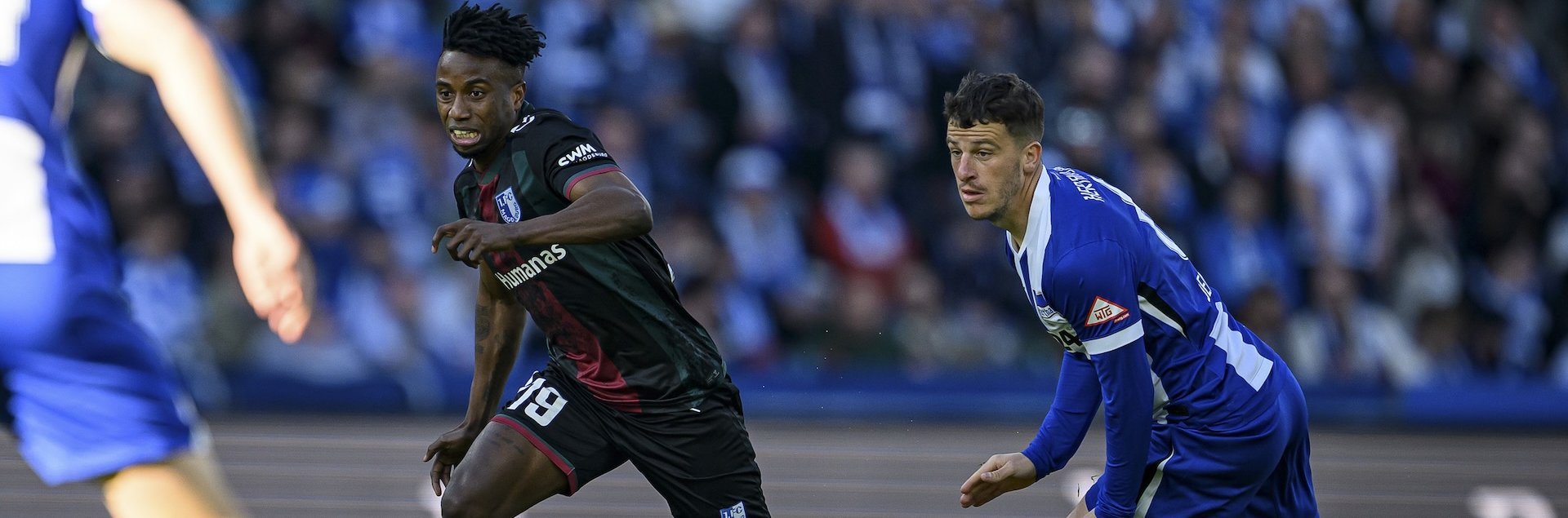 Lubambo Musonda (links) im Spiel bei Hertha BSC im April 2025