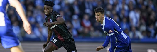 Lubambo Musonda (links) im Spiel bei Hertha BSC im April 2025