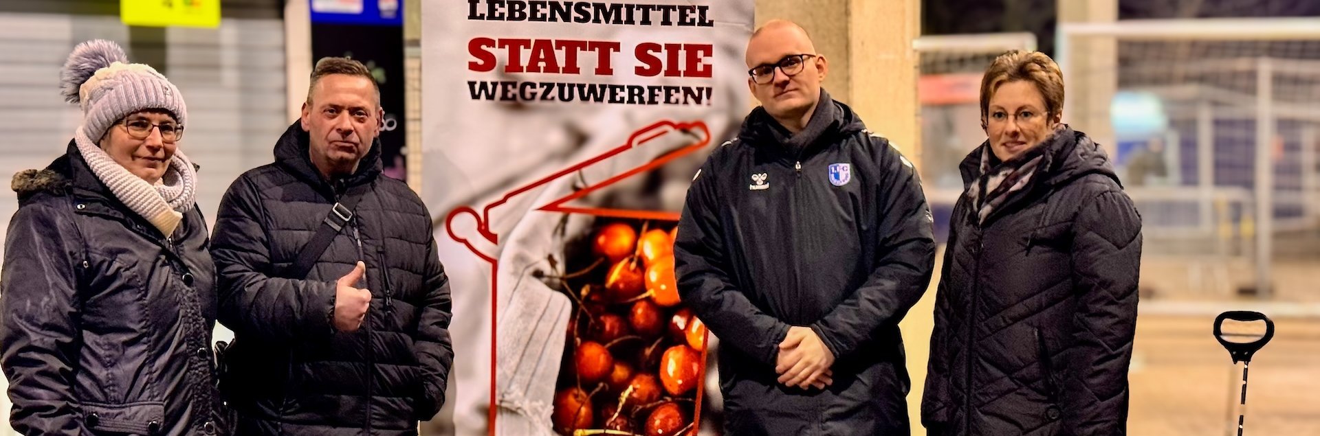 1. FC Magdeburg, CE Veranstaltungslogistik und Foodsharing Magdeburg engagieren sich