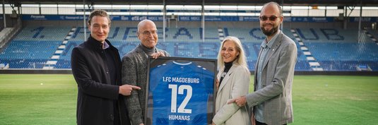 Von links: Martin Geisthardt, Dr. Jörg Biastoch, Ina Kadlubietz und Fabian Biastoch