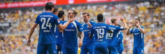 Gemeinsamer Jubel nach dem 1:0.