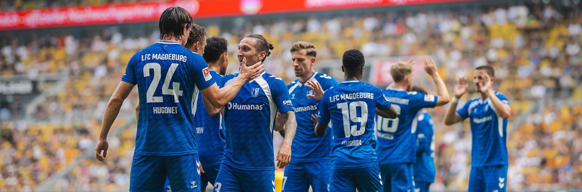 Gemeinsamer Jubel nach dem 1:0.