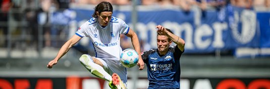Jean Hugonet (rechts) im Spiel gegen Paderborn