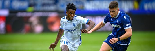 Lubambo Musonda (links) im vergangenen Spiel in Karlsruhe