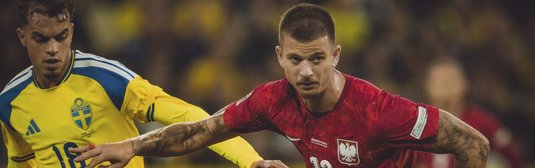 Mateusz Żukowski (rechts) im Duell mit Schwedens Yasin Ayari