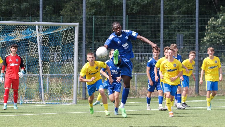 Die U17 trennte sich mit einem 2:2 vom 1. FC Lok Leipzig.