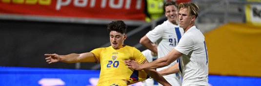 Luka Hyryläinen (rechts) im U21-Länderspiel gegen Rumänien