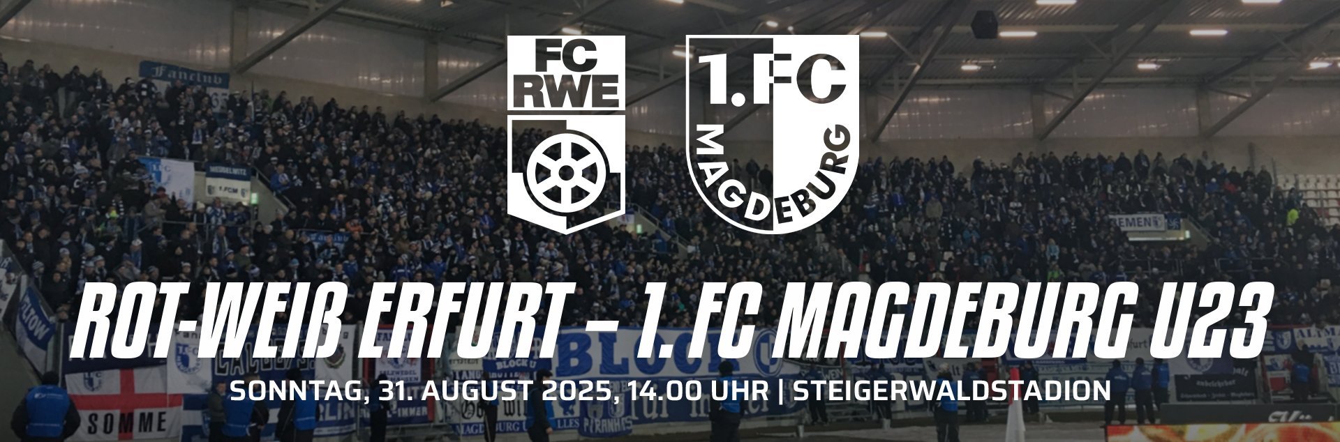 Unsere U23 spielt bei Rot-Weiß Erfurt.