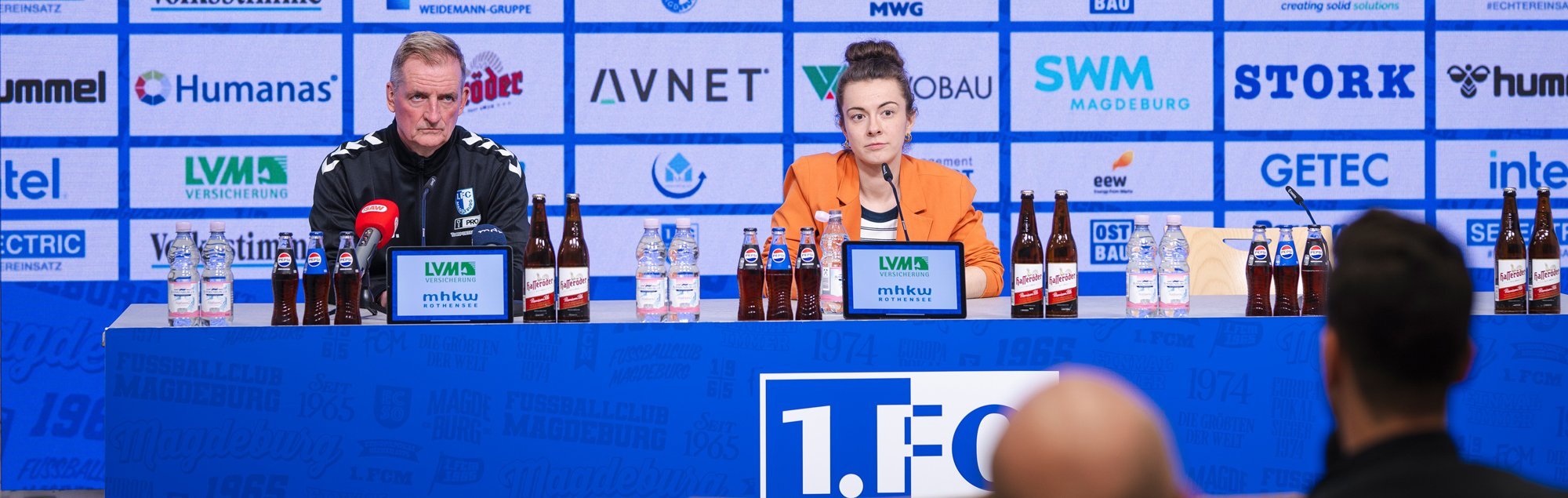 Petrik Sander (links) mit Pressesprecherin Kristina Richter