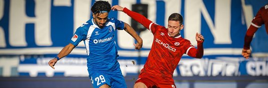 Rayan Ghrieb (links) im Duell mit Marius Wörl