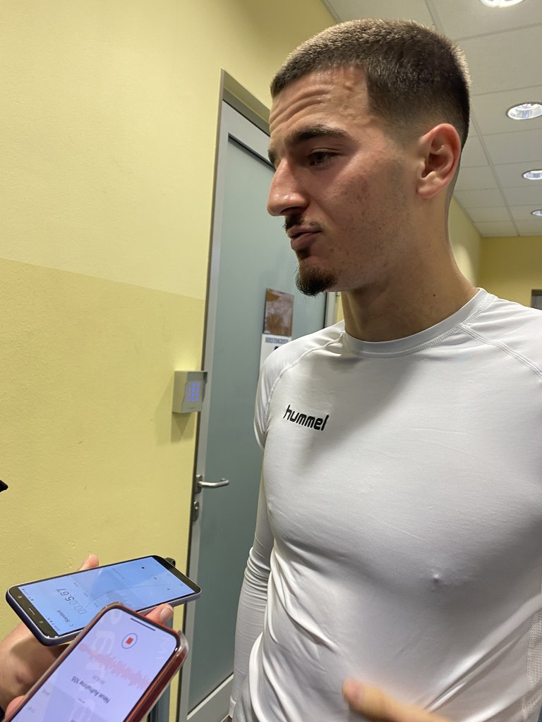 FCM-Abwehrspieler Andi Hoti machte gegen Kiel ein gutes Spiel.