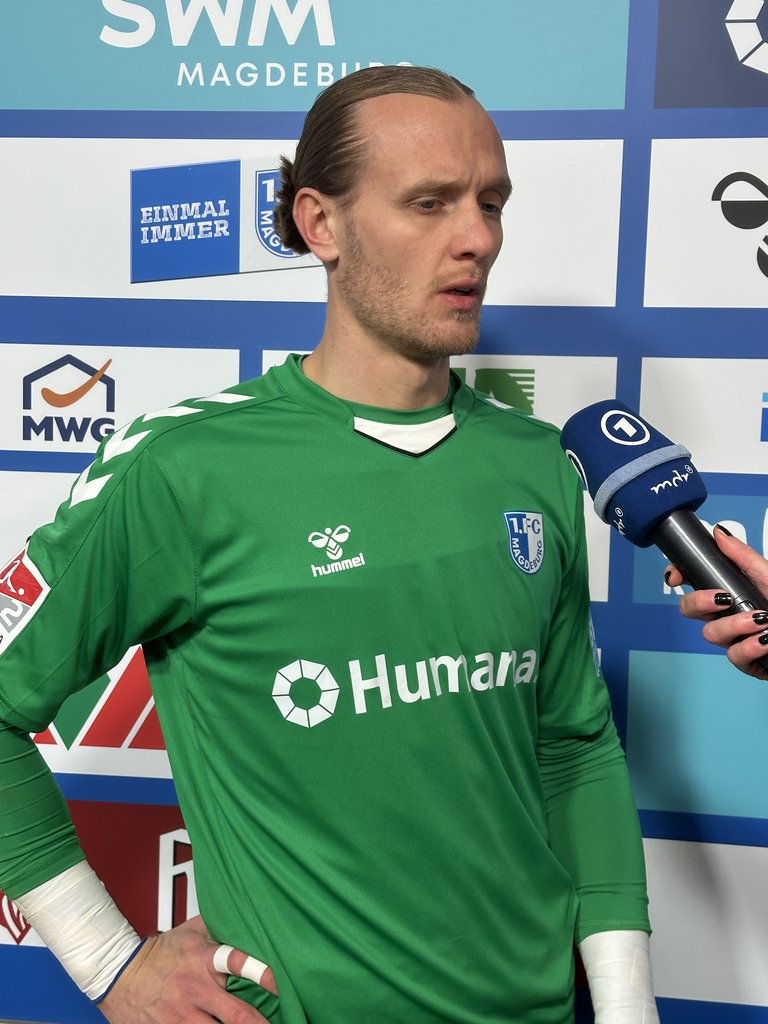 Dominik Reimann bestritt sein 100. Pflichtspiel für den FCM.