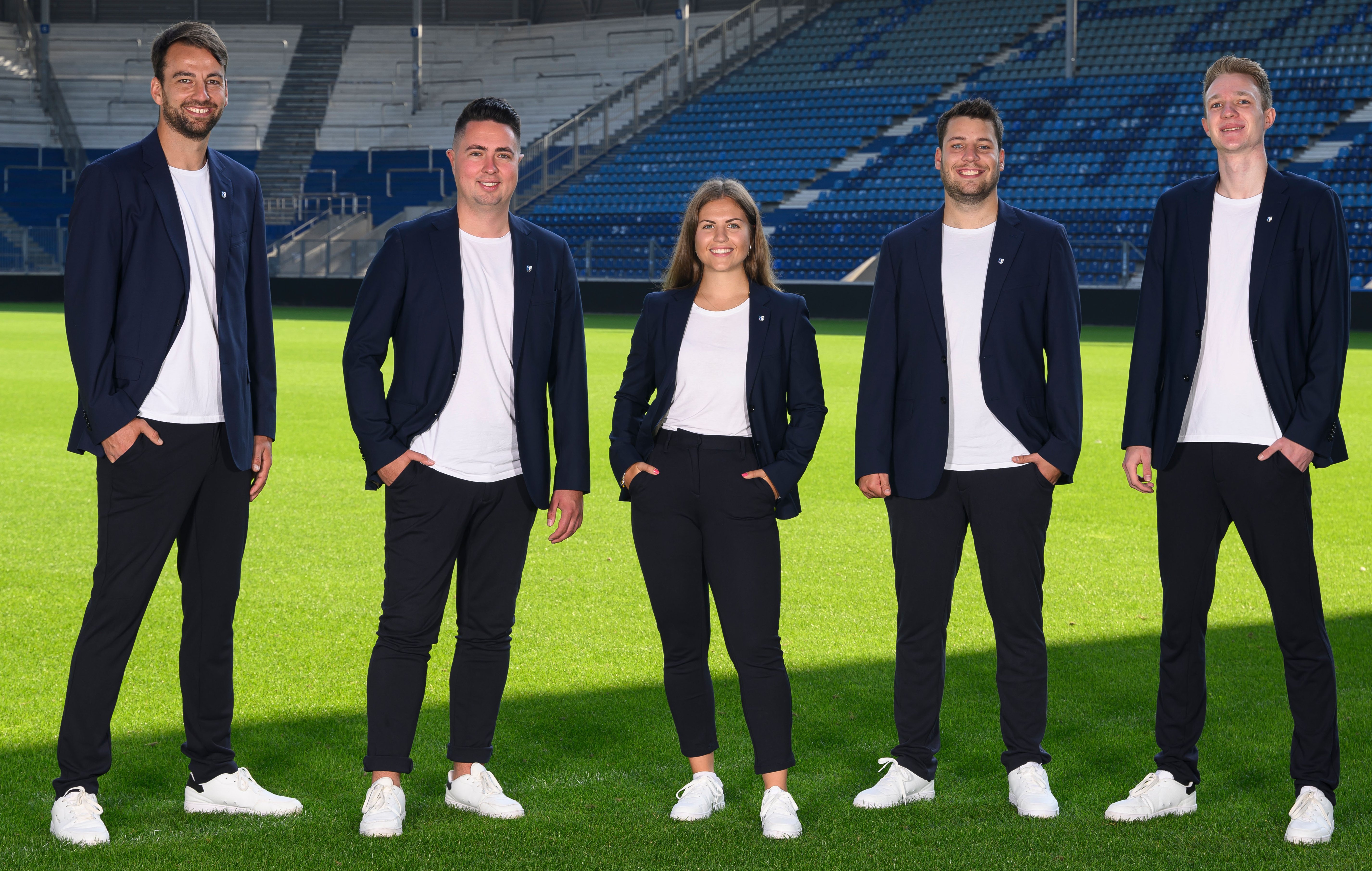 Das Marketingteam (von links): Christian Beck, Maximilian Grimm, Victoria Malczewski, Lars Hinz und Leon Mercklein.