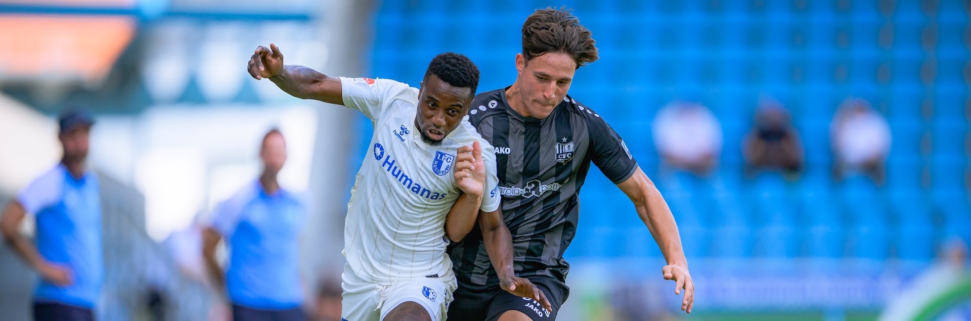 Lubambo Musonda (links) im Spiel in Chemnitz