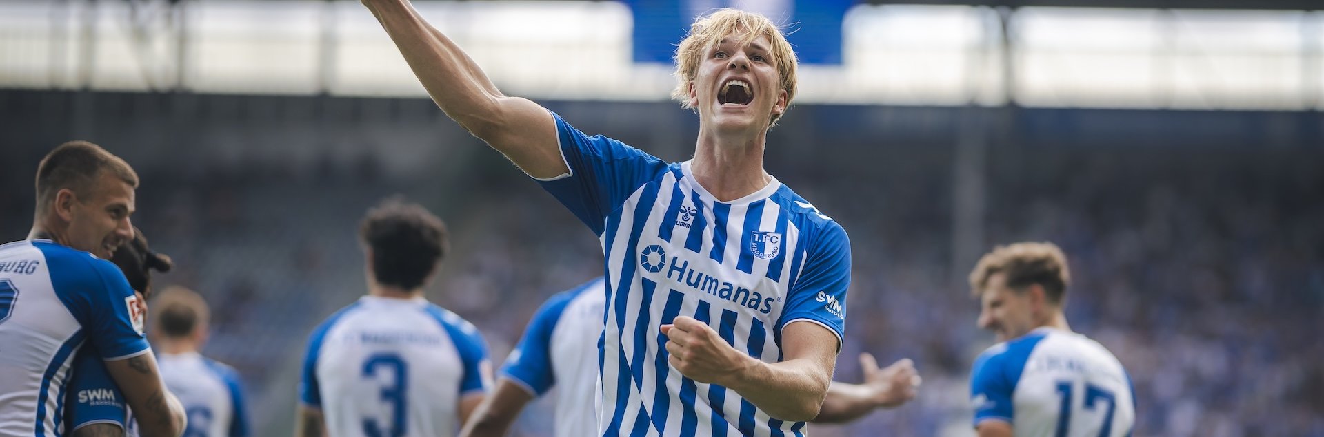 Luka Hyryläinen erzielte sein erstes FCM-Pflichtspieltor