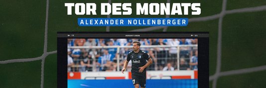 Alexander Nollenberger hat das FCM-Tor des Monats August erzielt