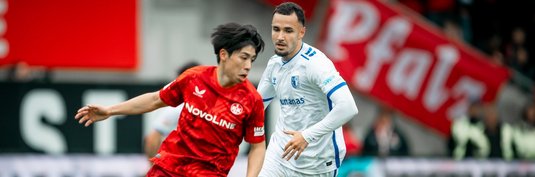 Falko Michel (rechts) im Spiel in Kaiserslautern