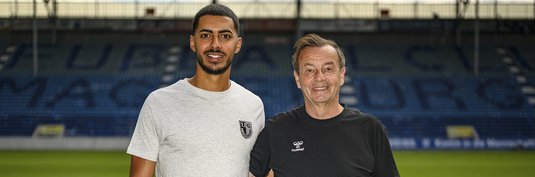 Tarek Chahed (links) mit Sportchef Otmar Schork