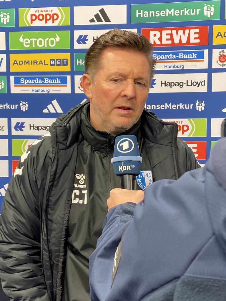 FCM-Trainer Christian Titz sah insgesamt eine gute Partie seiner Mannschaft, die sich allerdings nicht belohnte.