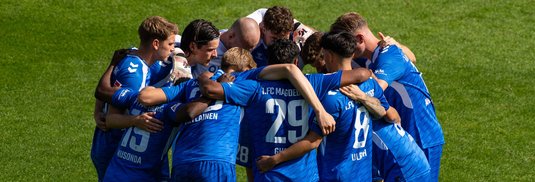 Teamkreis vor dem Spiel