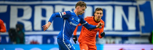 Philipp Hercher während der Partie gegen Paderborn