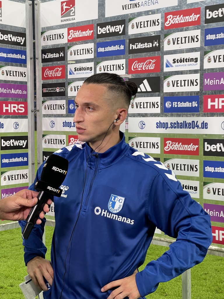 Baris Atik betonte, dass der FCM trotz der Niederlage mutig bleiben muss.