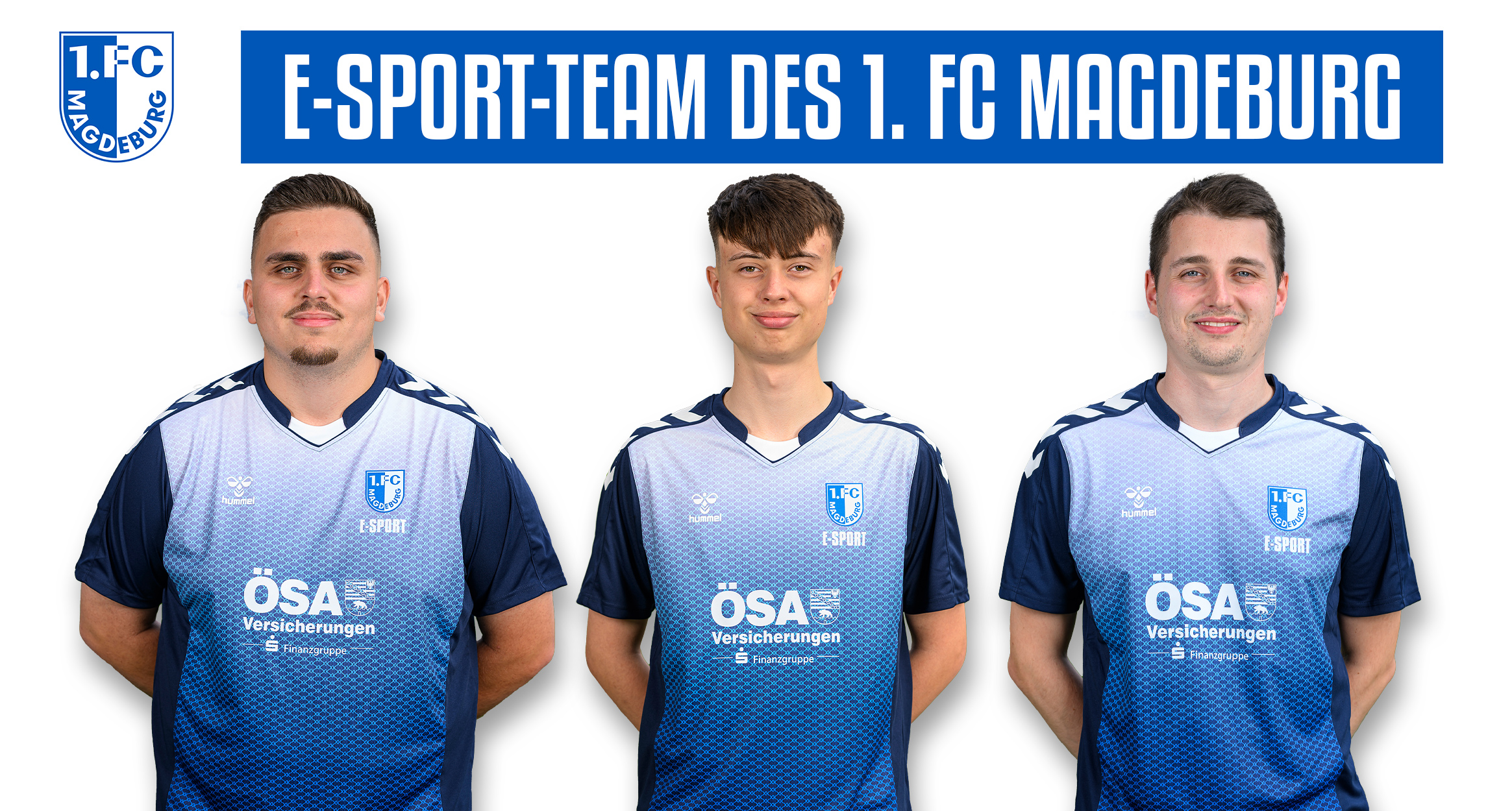 Das FCM-E-Sport-Team: Ali Gencer, Richard Schulz, Tobias Barthel