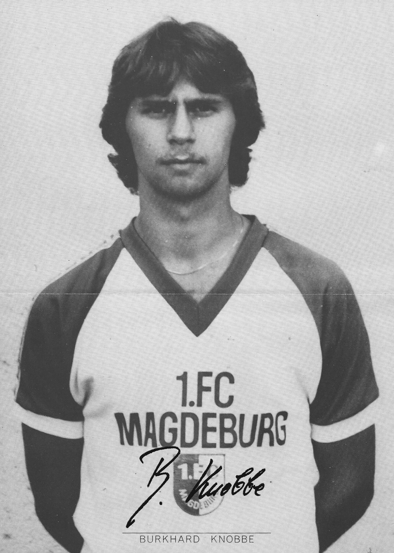 Burkhard Knobbe im Trikot des 1. FC Magdeburg. Foto: Archiv 1. FC Magdeburg