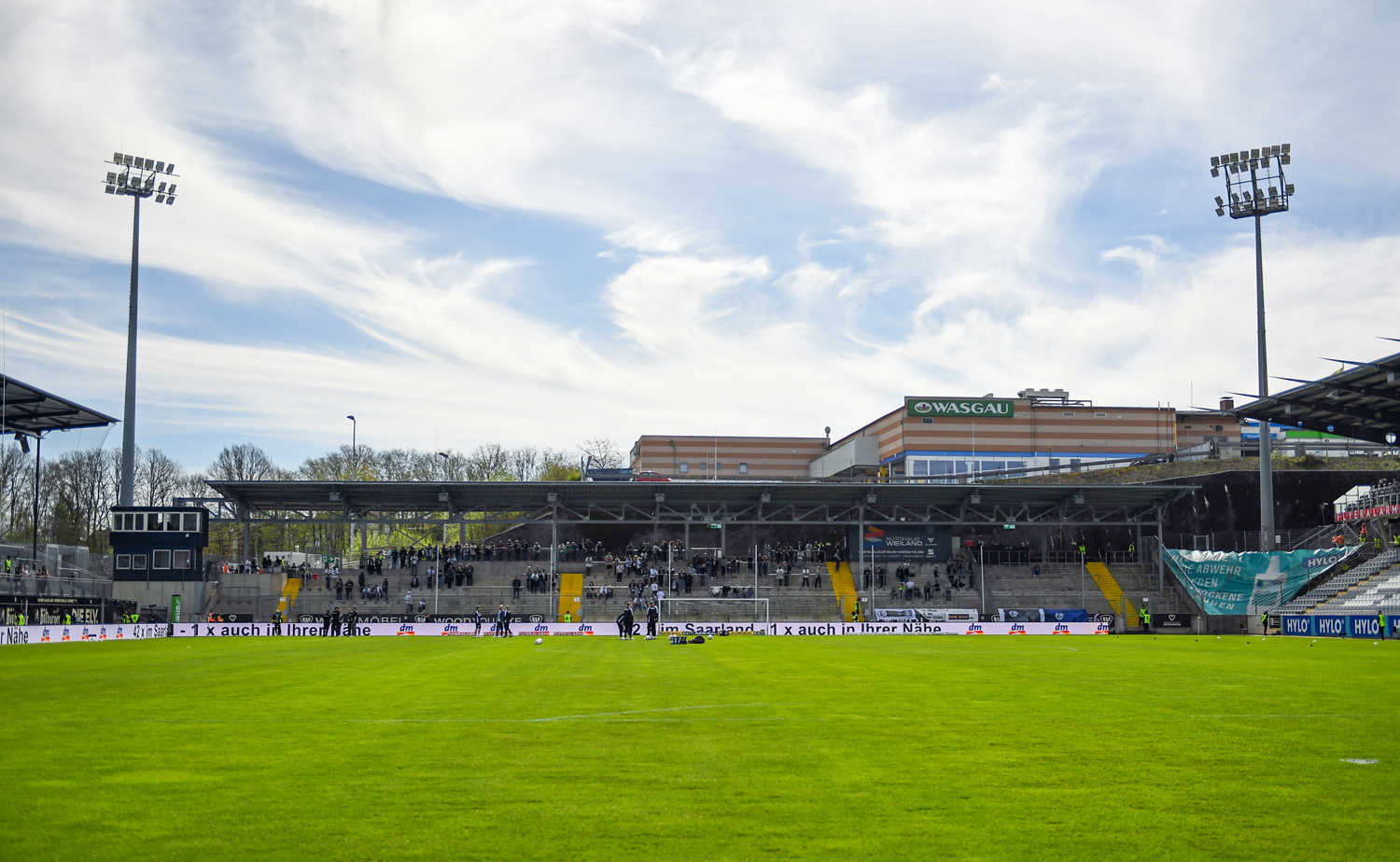 Die Heimspielstätte der Elversberger: Die URSAPHARM-Arena an der Kaiserlinde.