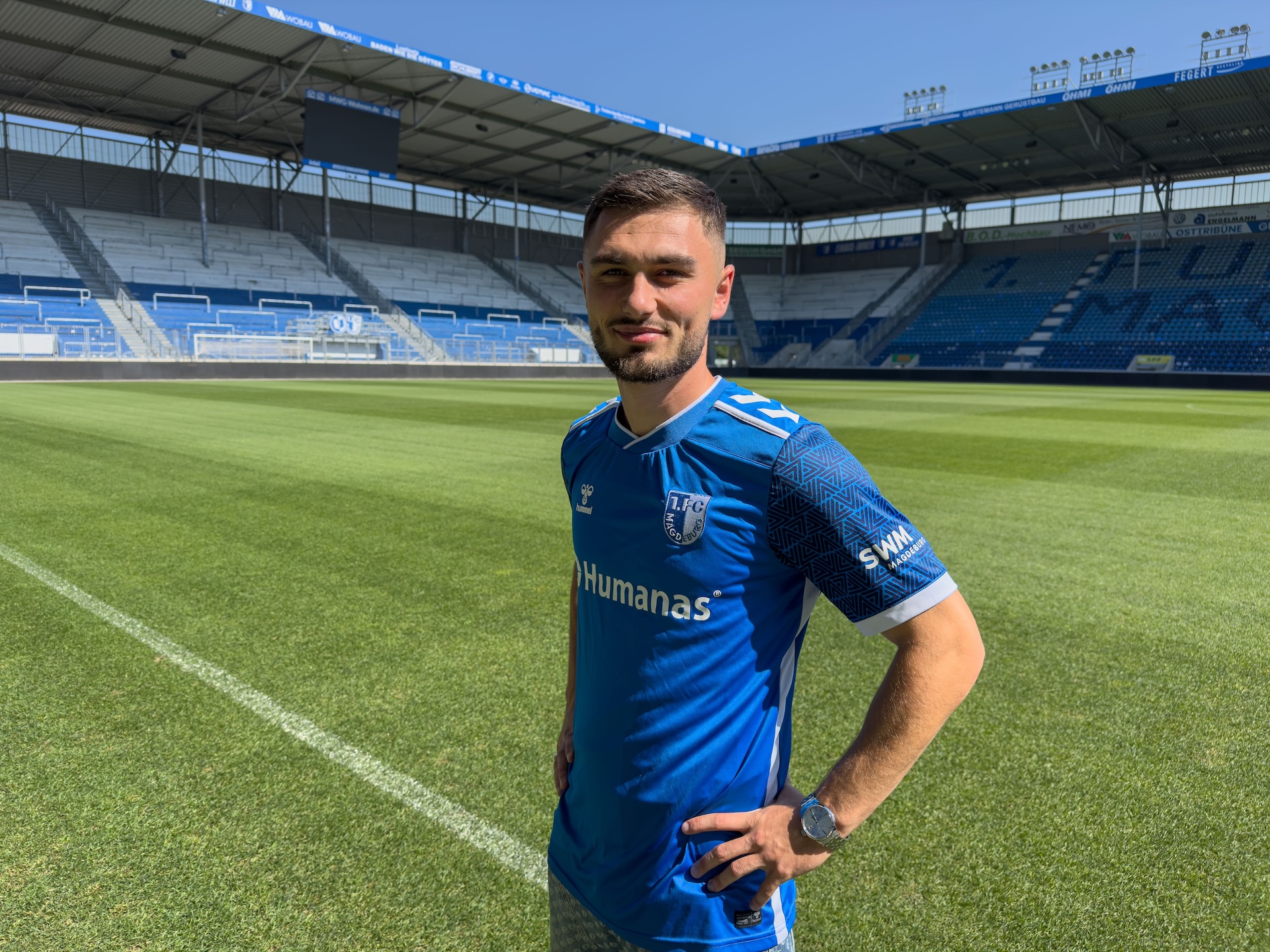 Samuel Loric im FCM-Trikot.